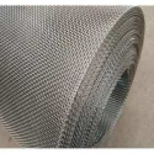 Stainless Steel Wire Mesh Rolls Stacked Inside Warehouse
