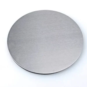 Stack Of Stainless Steel Circles With Polished Surface