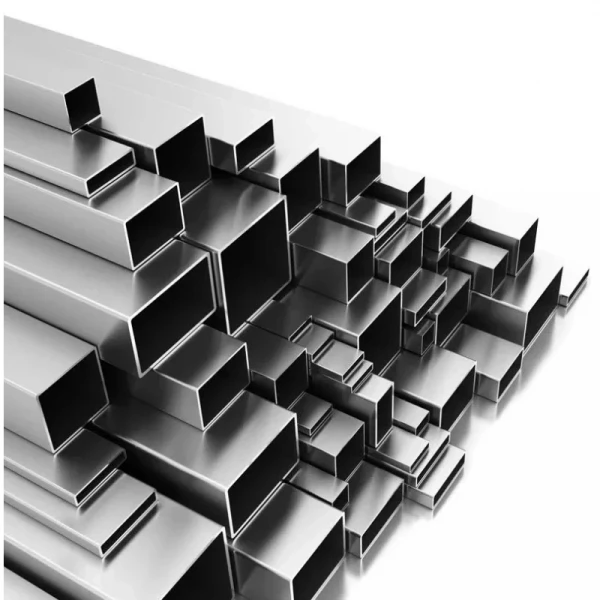 Stainless Steel Pipes Arranged Neatly Showing Consistent Diameter And Smooth Surface