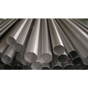 Stainless Steel Rods Stacked Neatly In Warehouse Ready For Shipment