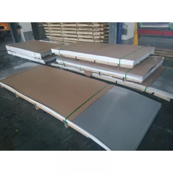 Stainless Steel Sheet Showing Smooth Surface And Metallic Texture