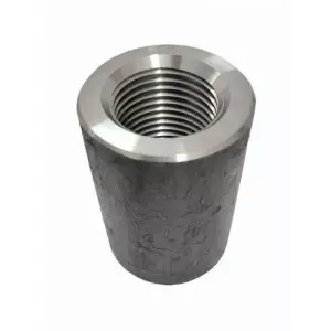 Parallel Threaded Coupler Connected To TMT Bar Showing Precise Thread Alignment