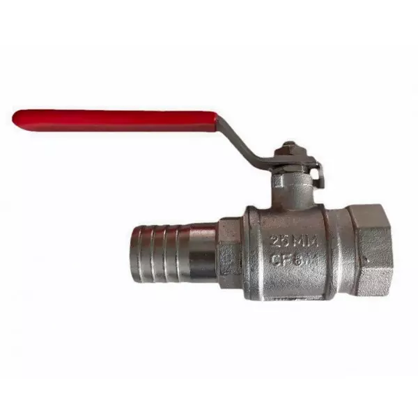 Ss Ball Valve With Hose Coller