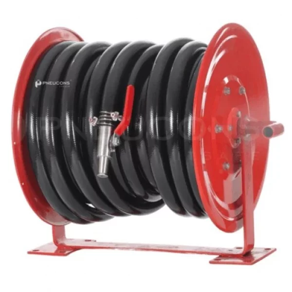 40 Meter Fire Hose Reel Set Mounted On Wall With Stand