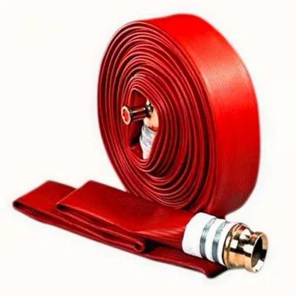 Fire Hose Branch Pipe Connected To Valve Showing Metal Finish
