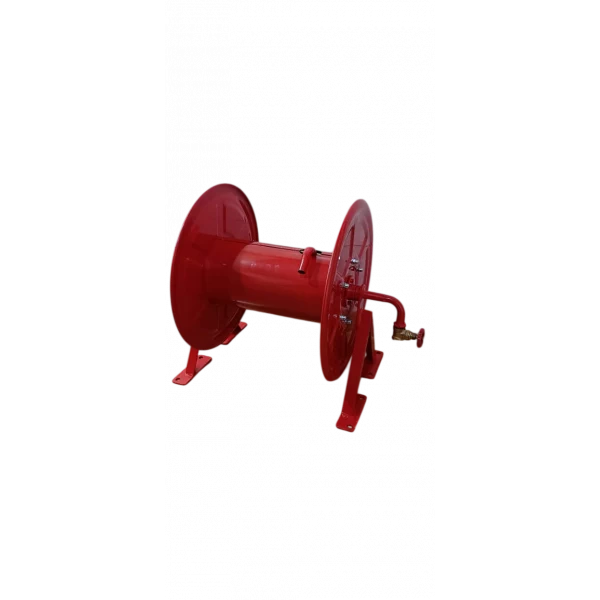 Wall Mounted Fire Hose Reel Installed On A Wall