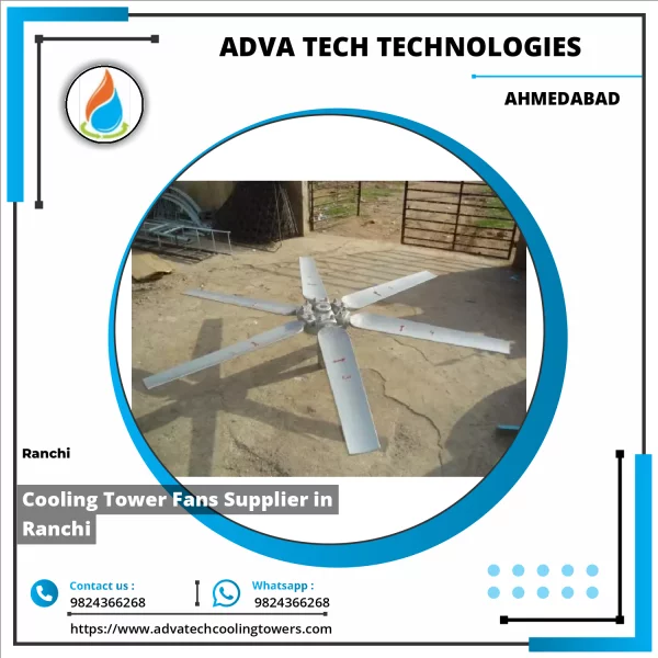 Industrial Cooling Tower Fan Installed Outdoors