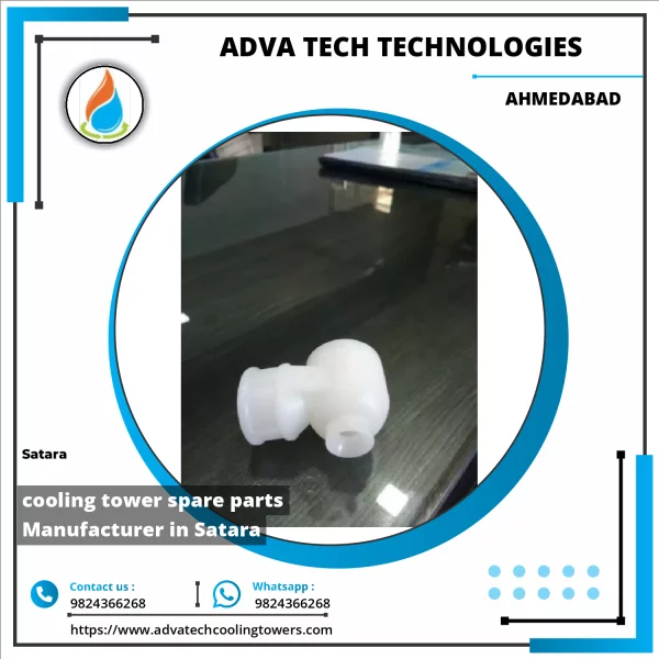 Cooling Tower Spare Parts Including Nozzles, Fills, And Motors Arranged For Inspection