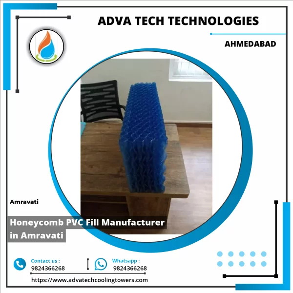 Honeycomb PVC Fill Sheets Arranged For Industrial Cooling Towers