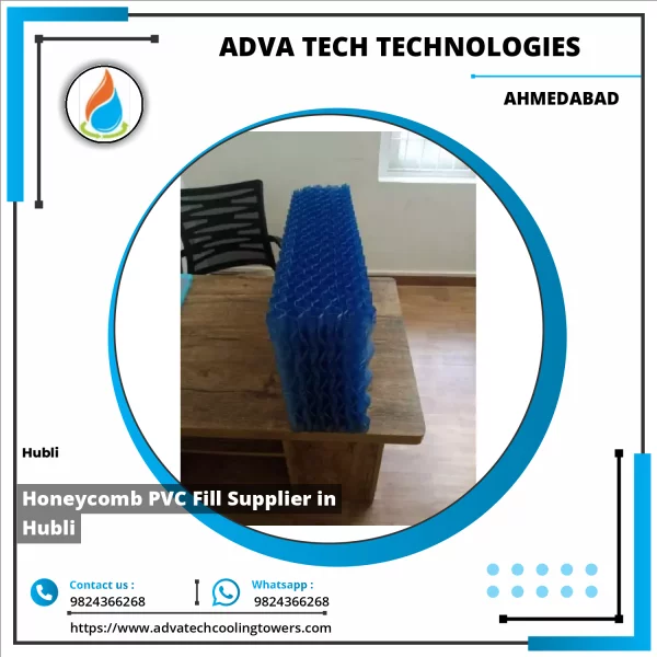 Honeycomb Structured PVC Fill Sheets Stacked For Industrial Cooling Towers