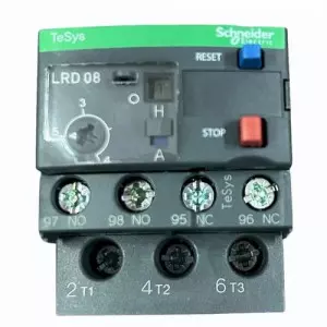 Schneider Overload Relay Installed In An Industrial Control Panel