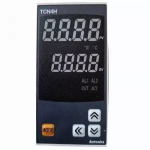 Temperature Controller Device Installed On Industrial Control Panel