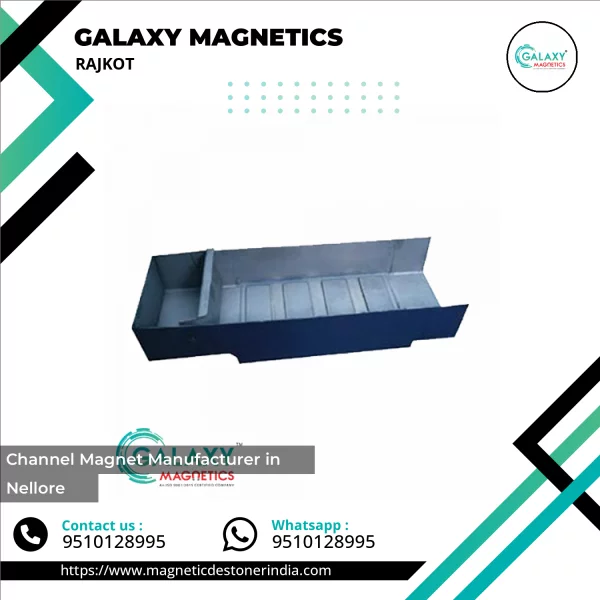 Channel Magnet Installed On An Industrial Conveyor Belt Showing Magnetic Separation In Action
