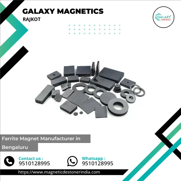 Ferrite Magnets Arranged In Manufacturing Setup