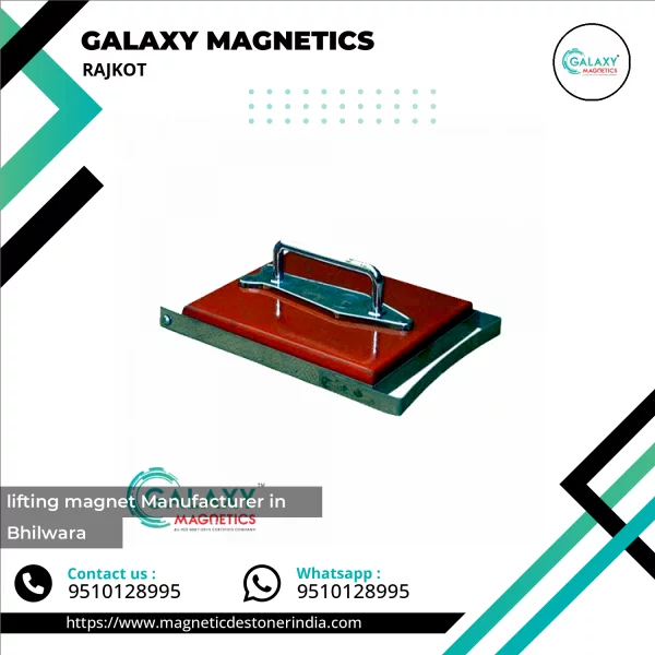 Lifting Magnet Holding Steel Plates In Industrial Setting