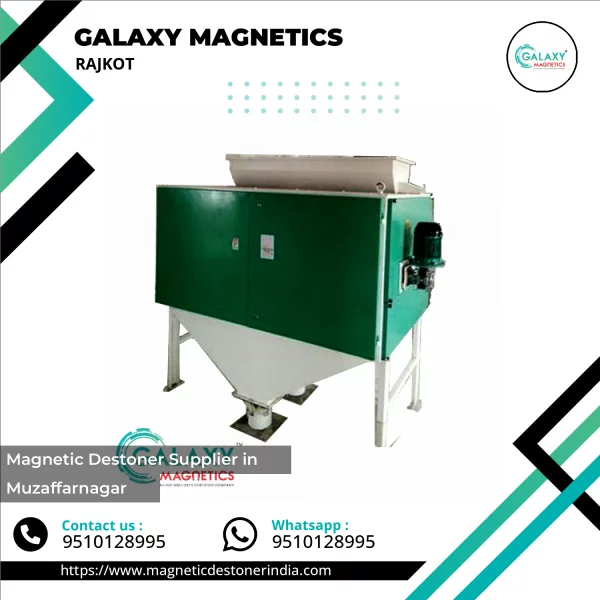 Industrial Magnetic Destoner Machine Separating Stones From Grain