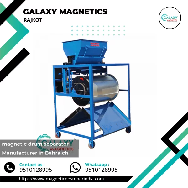 Magnetic Drum Separator Machine Used For Removing Metal Contaminants From Bulk Materials