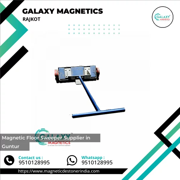 Magnetic Floor Sweeper Machine Used For Collecting Metal Debris From Factory Floor