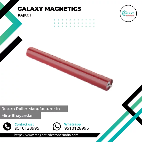 Return Roller For Conveyor System Showing Steel Frame With Sealed Bearings