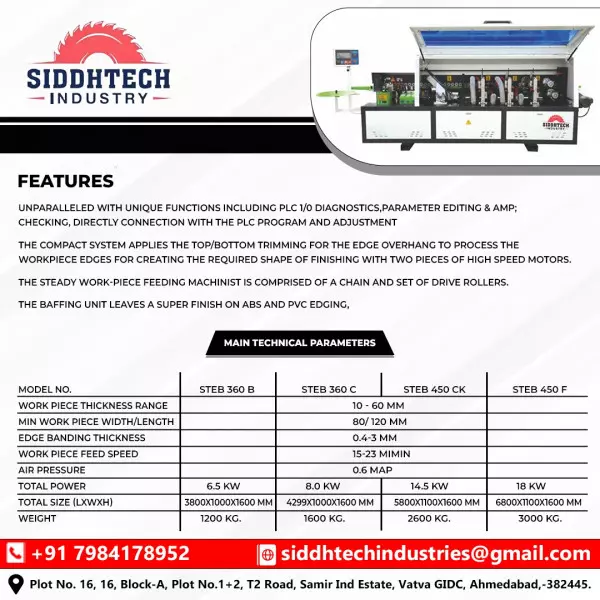 Automatic Edge Banding Machine Manufacture In Amritar