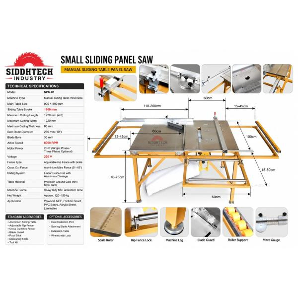 Plywood Cutting Small Panel Saw SPS-01 In Nagpur