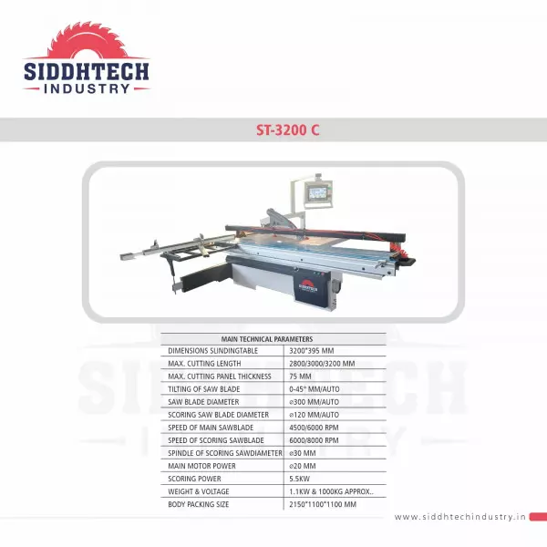 Plywood Panel Saw With Scoring Sliding Table In Kolkata