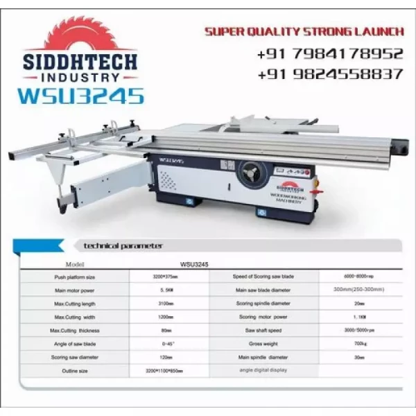 Plywood Panel Saw With Scoring Sliding Table Tamil Nadu