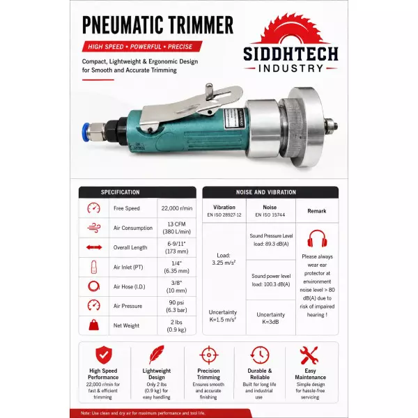 Pneumatic Trimmer Manufacturer & Supplier In Panipat