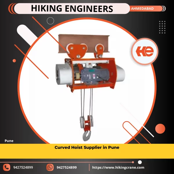 Curved Hoist Machine Used In Industrial Lifting