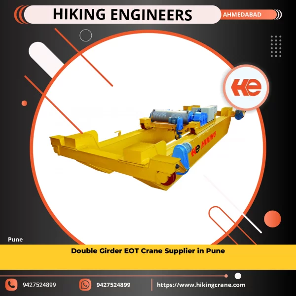 Double Girder EOT Crane Used In Heavy Industry Operations