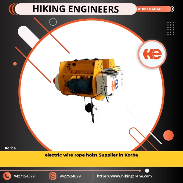 Electric Wire Rope Hoist Used For Lifting Heavy Loads In Industrial Setting