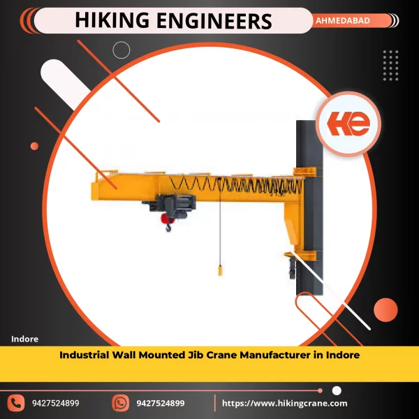 Industrial Wall Mounted Jib Crane Installed At Factory Site