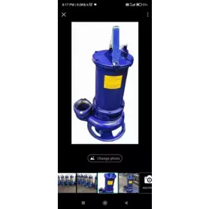 Close-up View Of A Submersible Sewage Cutter Pump Showing Cutting Blades