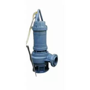 Submersible Sewage Pump Installed In Industrial Wastewater Tank