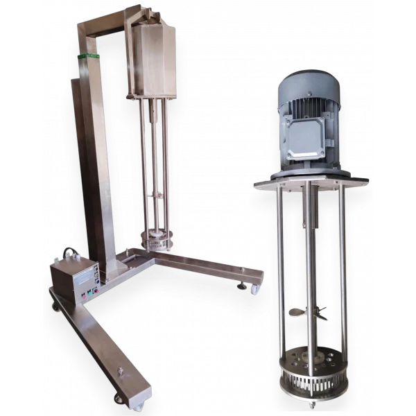 Oil Homogenizer Mixer Machine Operating Inside Industrial Facility