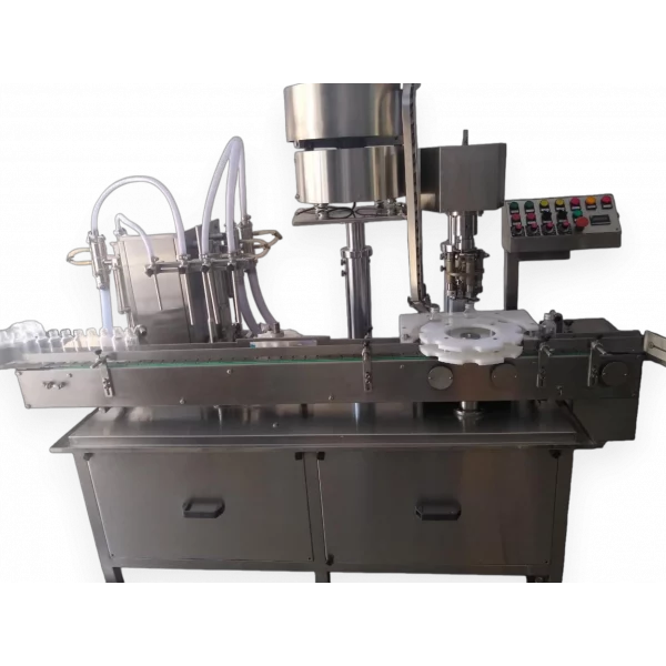 Oral Drops Filling Machine With Stainless Steel Frame And Control Panel