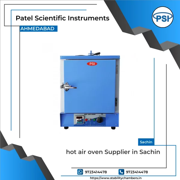 Hot Air Oven With Digital Control Panel And Stainless Steel Chamber