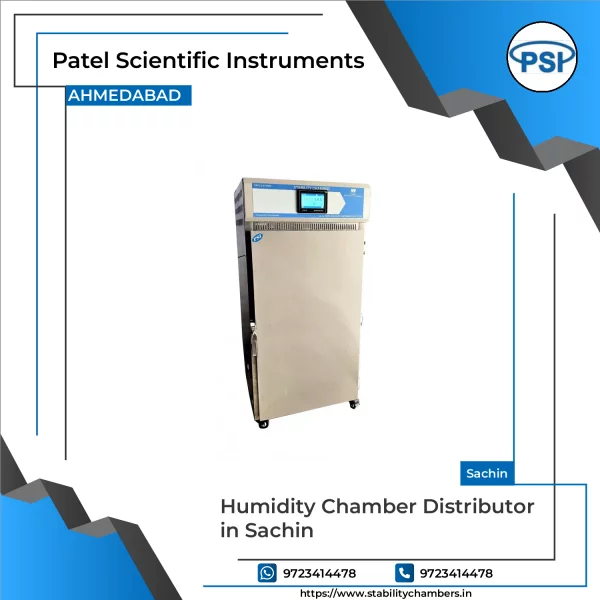 Humidity Chamber Equipment Showing Digital Control Panel And Sealed Testing Compartment