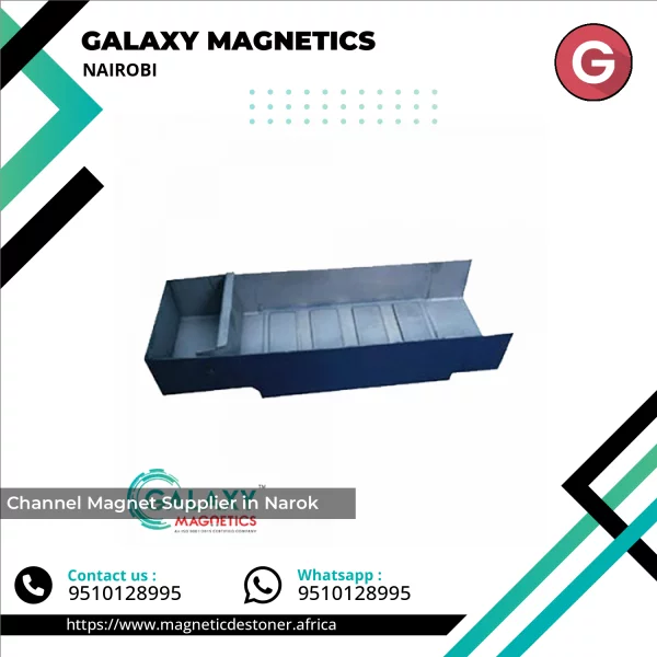 Channel Magnet Installed In A Material Chute Capturing Ferrous Contaminants