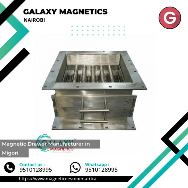 Magnetic Drawer Unit Installed In Conveyor System Showing Compact Design