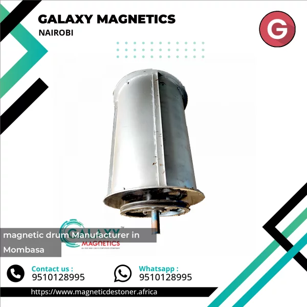 Industrial Magnetic Drum Separator Used In Bulk Material Handling