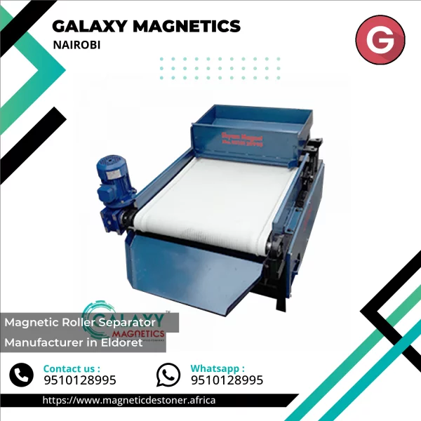 Industrial Magnetic Roller Separator Machine Used For Metal Removal In Bulk Material Processing