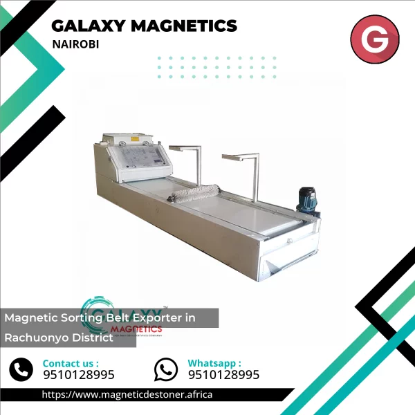 Industrial Magnetic Sorting Belt Used For Metal Separation In Bulk Material Handling