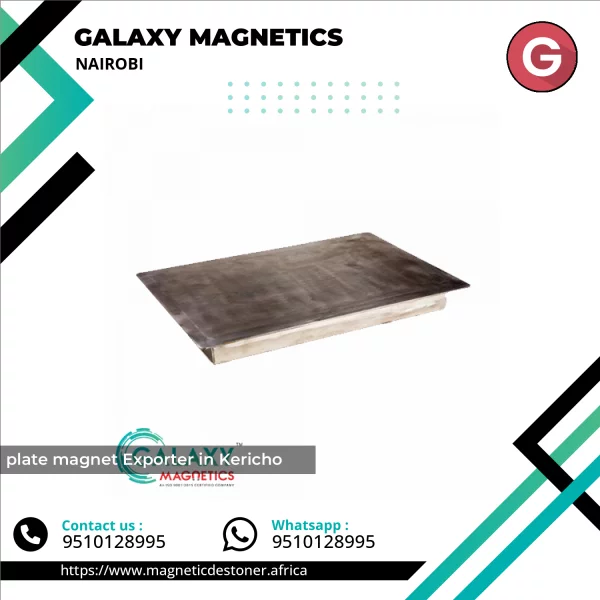 Plate Magnet Installed On Conveyor System For Metal Separation