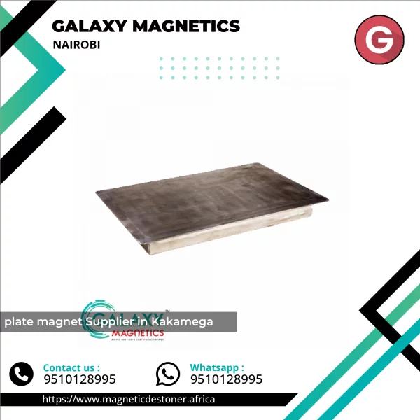 Plate Magnet Installed Over Conveyor System Capturing Metal Contaminants