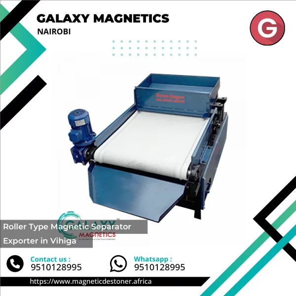 Roller Type Magnetic Separator Machine Used In Industrial Material Processing