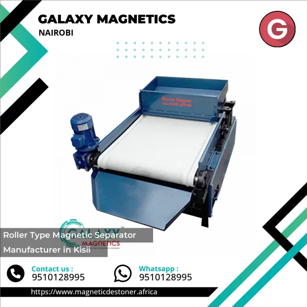 Roller Type Magnetic Separator Used In Industrial Material Processing