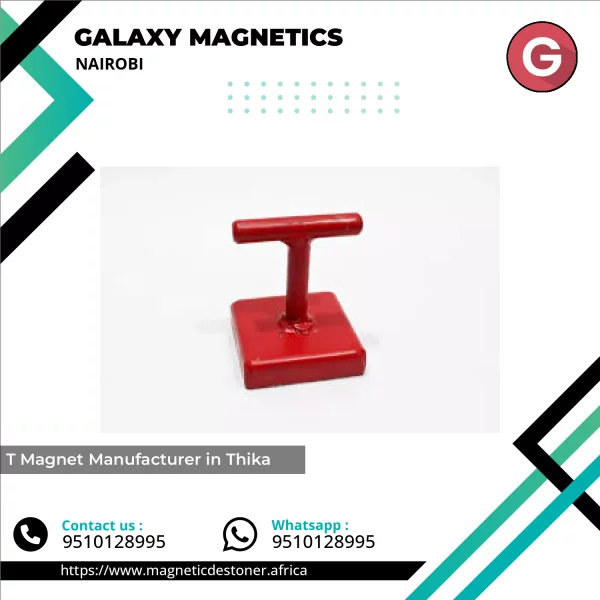 T Magnet Installed In An Industrial Bulk Material Line Showing Magnetic Separation Process