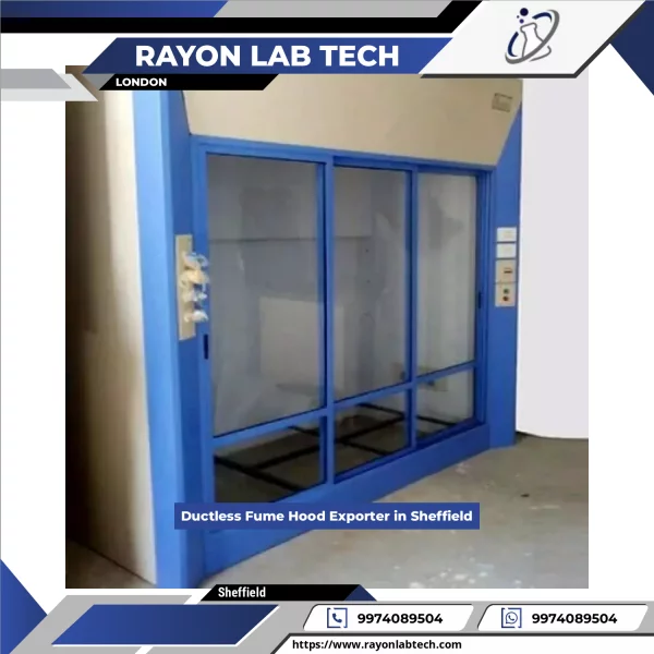 Ductless Fume Hood Installed In A Laboratory Setting Showing Filter Compartments