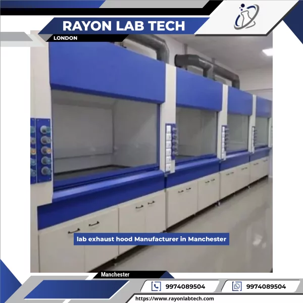 Industrial Laboratory Exhaust Hood Installed In A Lab Environment
